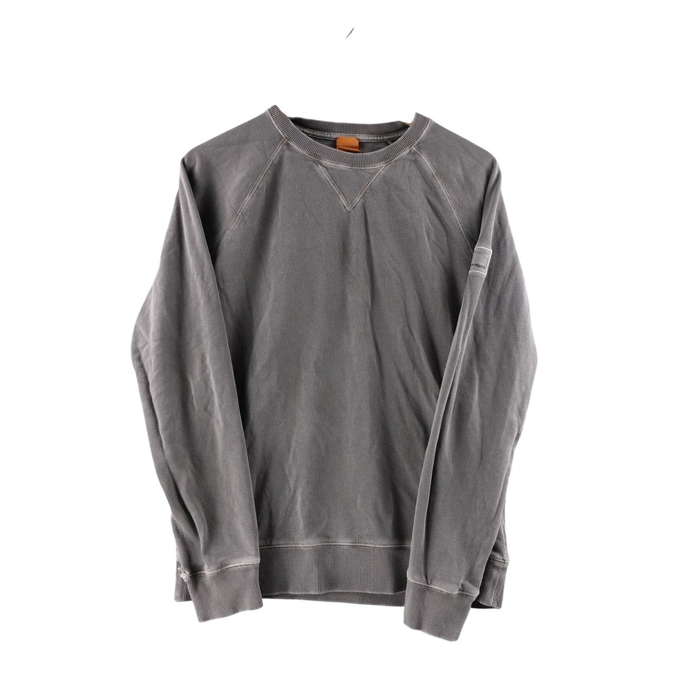 BOSS Orange‎ Men's S Gray Crewneck Sweatshirt Long Sleeve Raglan Cotton Blend